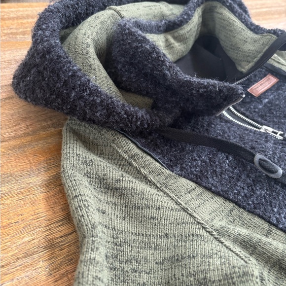 Obermeyer Ella Fleece Green and Black Zip-Up Hoodie size Small - Picture 6 of 16